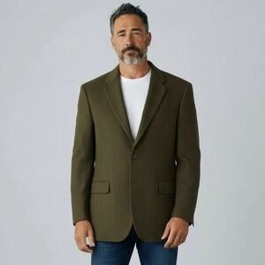 Lauren Ralph Lauren‎ Camel Hair Sports Coat Men's 42L Brown Blazer Made Canada